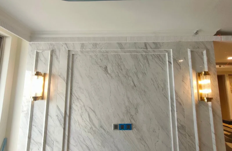 Ảnh thật Đèn Tường Pha Lê VPL19 lắp đặt tại nhà khách