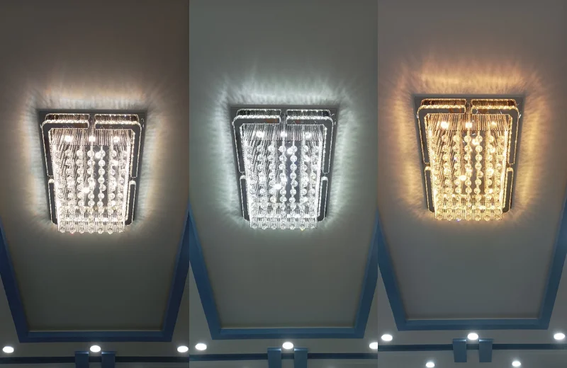 Ảnh thật Đèn Ốp Trần Pha Lê OTPL40402CN