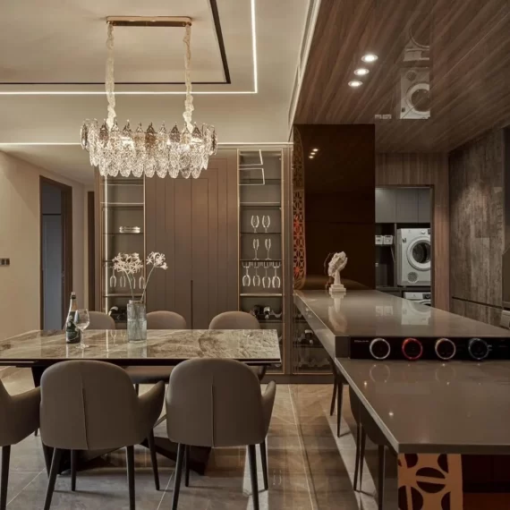 Đèn thả pha lê TPL8021N900 1