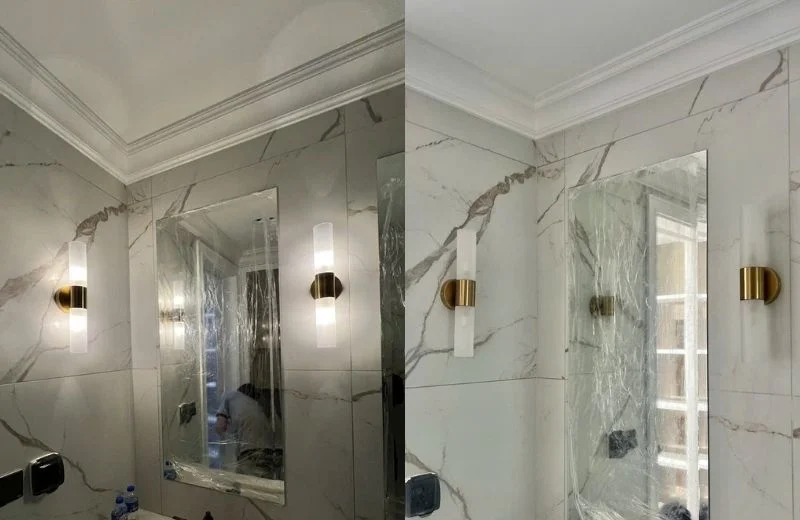 Đèn Tường Thiết Kế VK106 lúc bật và tắt đèn