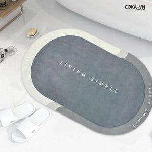 thảm chùi chân siêu thấm oval