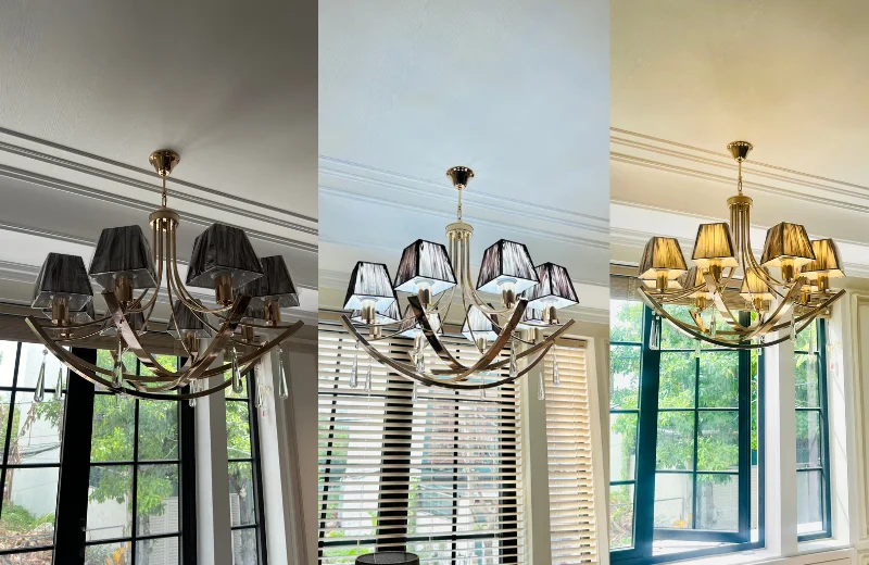 Ảnh thật Đèn Chùm DC3096T8