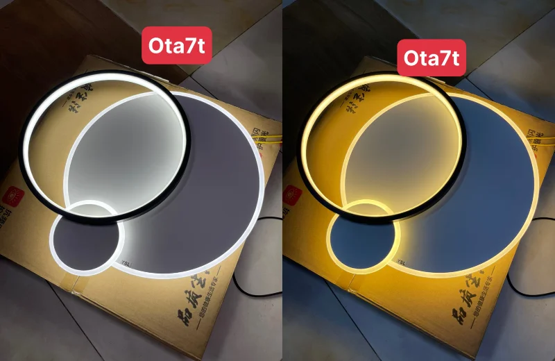 Đèn Ốp Trần Mica OTA7 1 Ảnh thật Đèn Ốp Trần Mica OTA7T