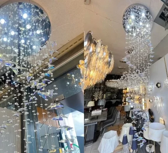 Đèn thả pha lê TPL127 cho không gian sang trọng, bắt mắt