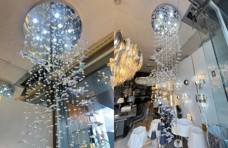 Đèn thả pha lê TPL127 cho không gian sang trọng, bắt mắt