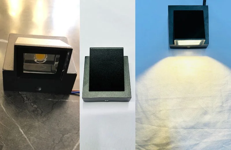 Ảnh thật Đèn Hắt Tường VNT2220T1 Đen