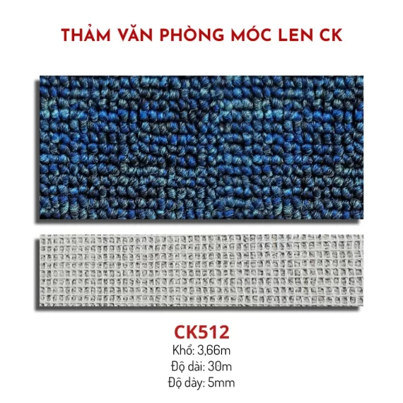 Thảm Văn Phòng Len Móc CK512