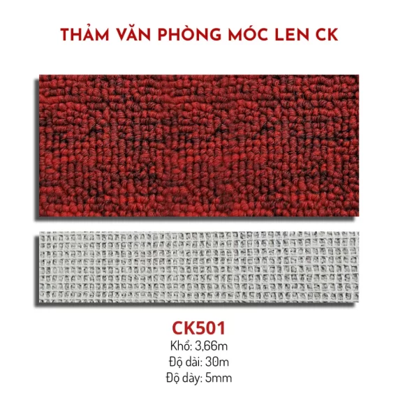 Thảm Văn Phòng Len Móc CK501