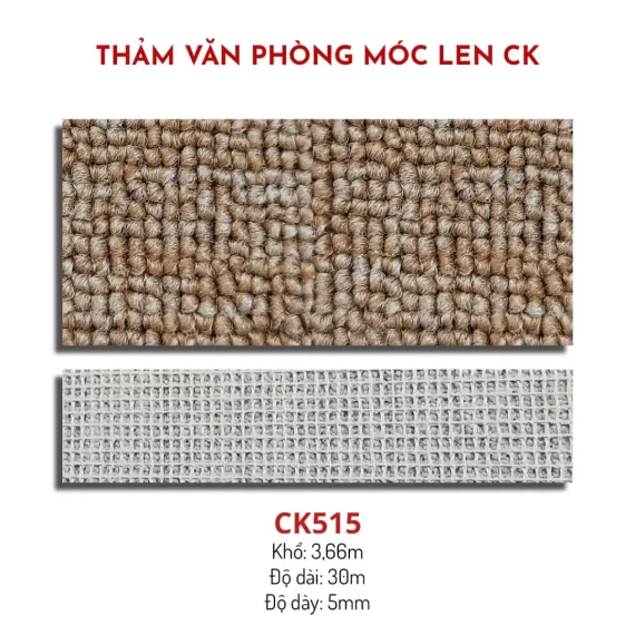 Thảm Văn Phòng Len Móc CK515