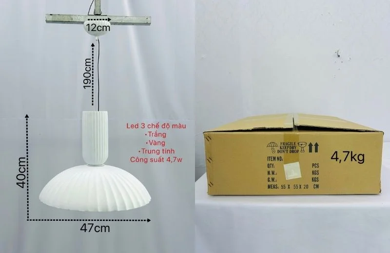 Chi tiết đèn thả hiện đại THD92