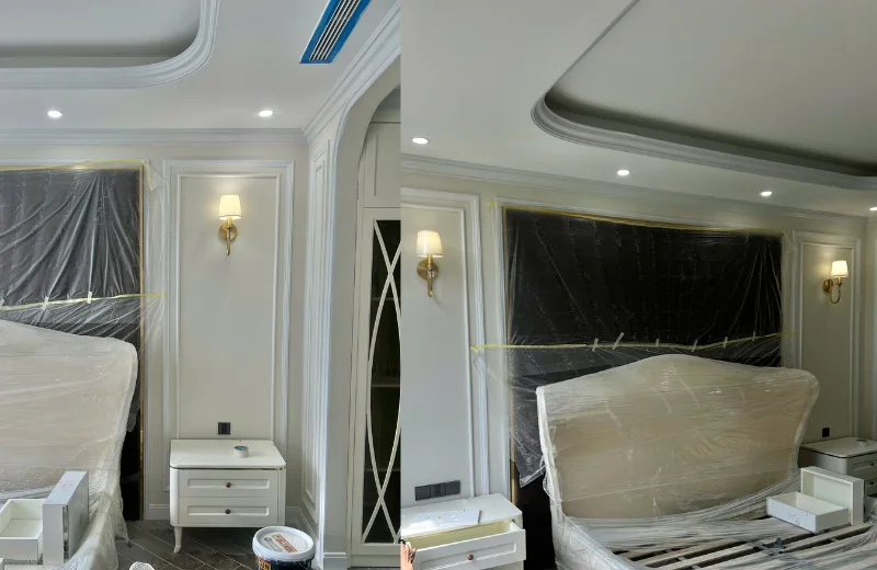 Ảnh thật Đèn Tường Đồng VDC03 lắp đặt tại nhà khách