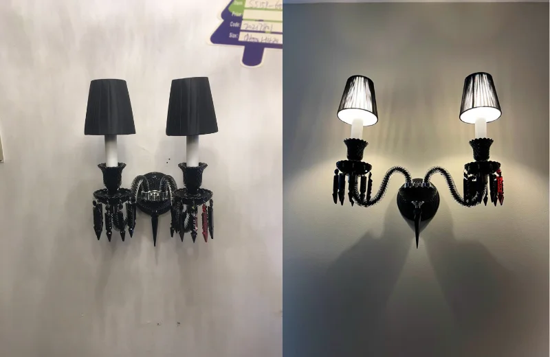 Ảnh thật Đèn Tường Pha Lê VDC9809T2