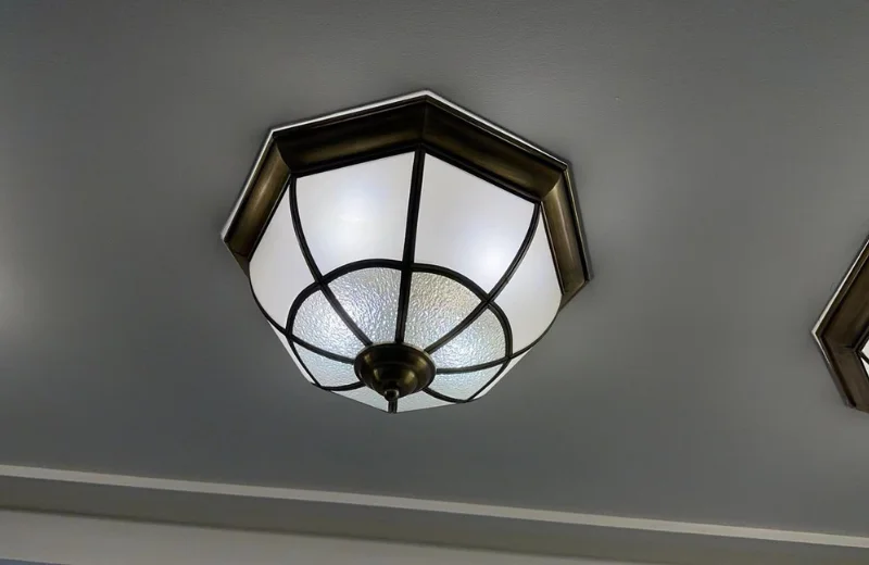 Ảnh thật Đèn Ốp Trần Đồng OD04