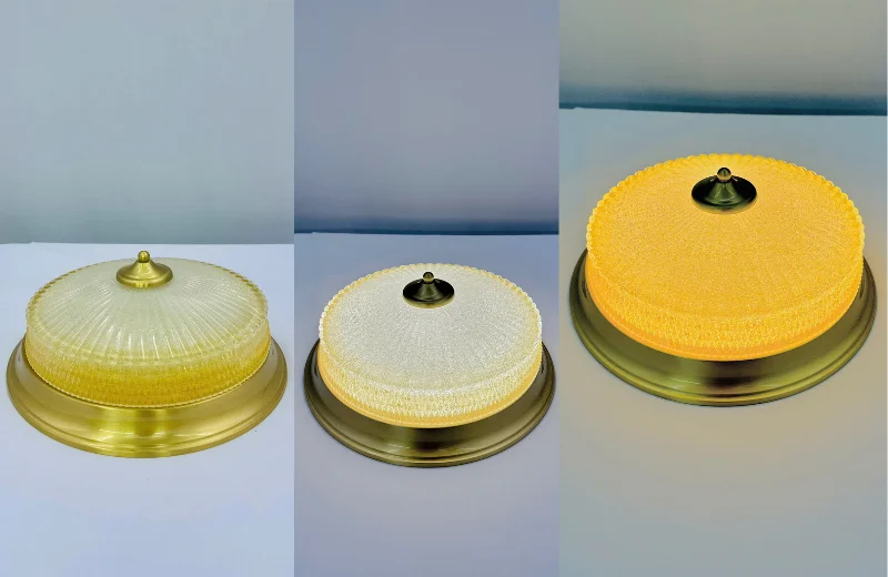 Ảnh thật Đèn Ốp Trần Đồng OD09