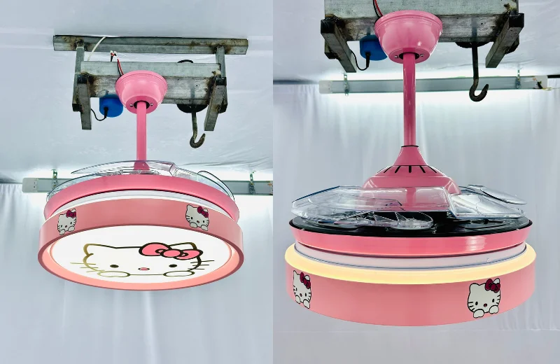 Ảnh cận chất liệu Quạt Trần Đèn QT2795