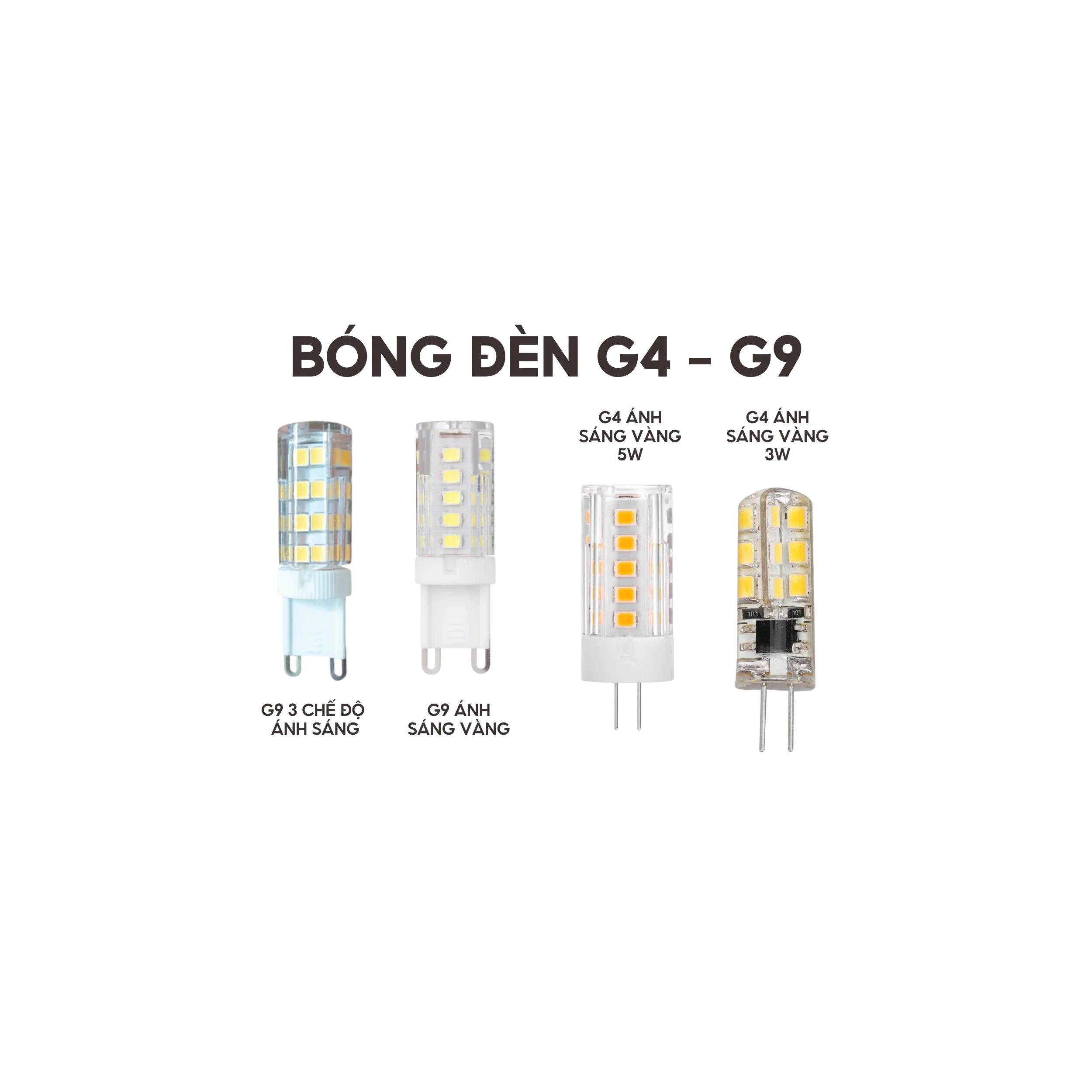 Bóng Đèn LED G4 G9 Ánh Sáng Vàng 3W-5W
