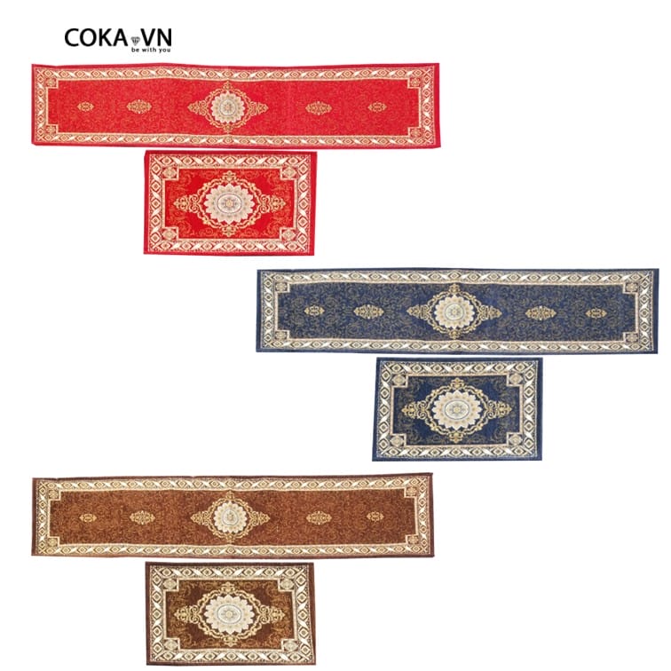 Thảm Bếp Hoa Văn Cổ Điển