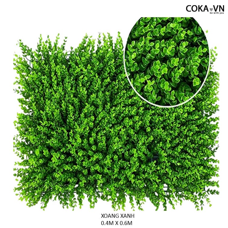 Thảm Cỏ Tấm Nhân Tạo Cải Xoang Xanh