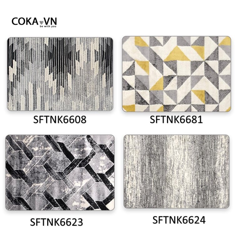 THẢM SOFA TRANG TRÍ LEN HIỆN ĐẠI TNK 6608 6681 6623 6624