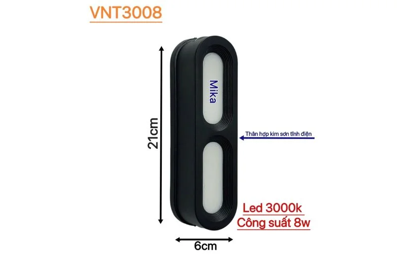 Đèn Hắt Tường VNT3008 1 Thông số chi tiết của Đèn Hắt Tường VNT3008