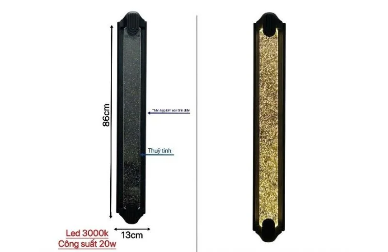 Đèn Hắt Tường VNT3027 1 Thông số chi tiết sản phẩm Đèn Hắt Tường VNT3027